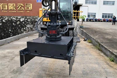 360-Gradd Brick Grapple a Reolir gan Drydan Hydrolig