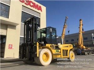 18 Ton Hybrid Power Forklift Trucks Ar gyfer Chwarel Stone